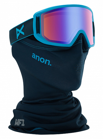 Горнолыжная маска детская Anon Relapse MFI Blue/Blue Amber - Фото 1 большая