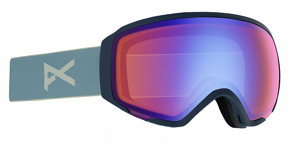 Горнолыжная маска женская Anon WM1 Slate/Sonar Blue/Sonar Silver - Фото 1 большая