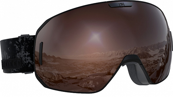 Горнолыжная маска Salomon S/Max Access Black/Solar Mirror - Фото 1 большая
