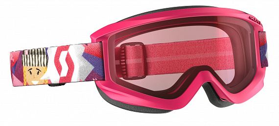 Горнолыжная маска детская Scott Agent Pink-Mplifier - Фото 1 большая