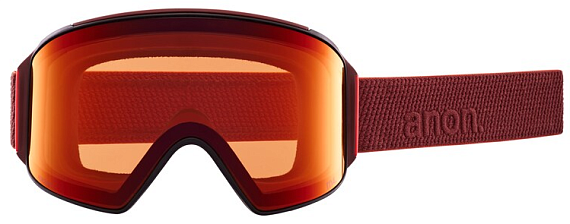 Горнолыжная маска Anon M4 Cylindrical Maroon/Prcv Sun Brnz - Фото 2 большая