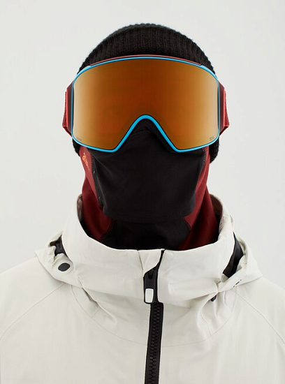 Горнолыжная маска Anon M4 Cylindrical Maroon/Prcv Sun Brnz - Фото 3 большая