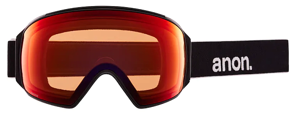 Горнолыжная маска Anon M4 Toric Black/Prcv Sun Red - Фото 2 большая