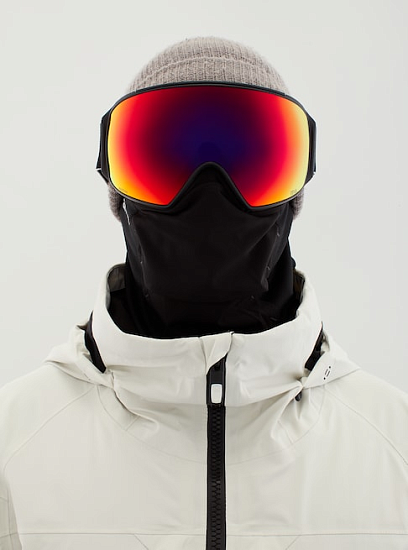 Горнолыжная маска Anon M4 Toric Black/Prcv Sun Red - Фото 3 большая