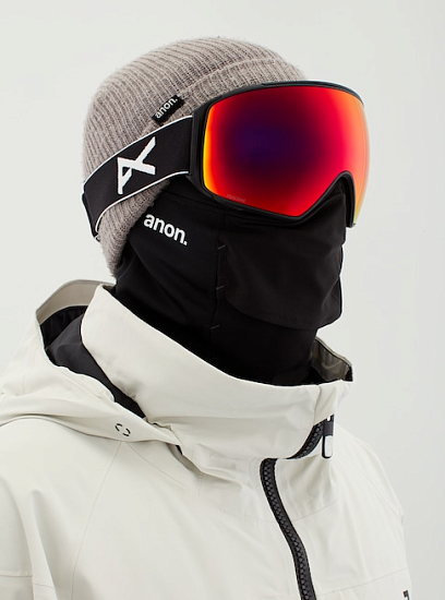 Горнолыжная маска Anon M4 Toric Black/Prcv Sun Red - Фото 4 большая