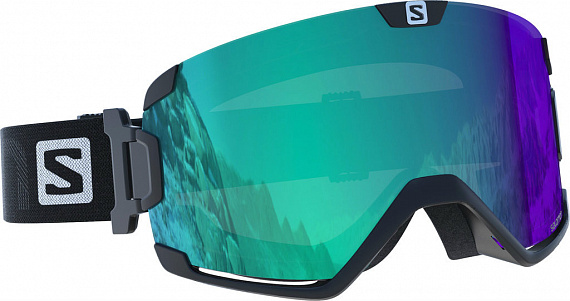 Горнолыжная маска Salomon Cosmic Photo Blk/AllWeath Blue