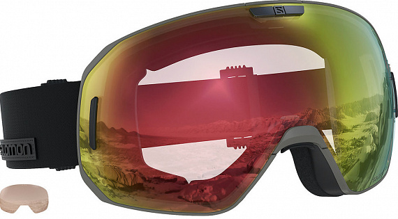 Горнолыжная маска Salomon S/Max Photo Bronze/All Wea Red - Фото 1 большая