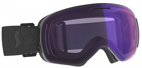 Горнолыжная маска Scott LCG Evo LS Black/Light Sensitive Blue Chrome - Фото 1 большая
