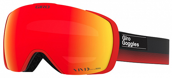 Горнолыжная маска Giro Contact Black Red Label - Фото 1 большая