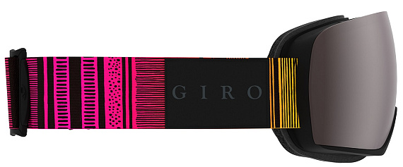 Горнолыжная маска женская Giro Lusi Pink Yellow Lines - Фото 4 большая