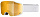 Горнолыжная маска Alpina Taos Qv White Matt/Qv Gold - Фото 1 малая
