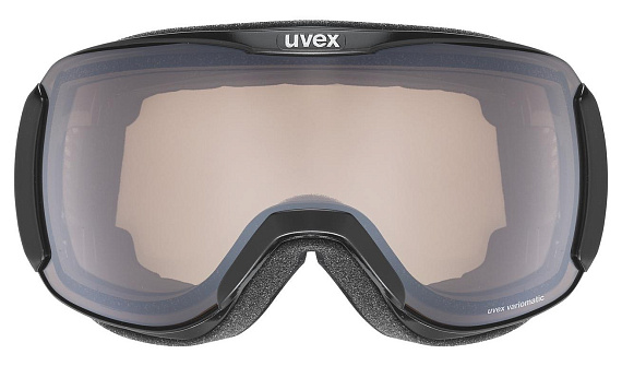 Горнолыжная маска Uvex Downhill 2100 V Black Shiny/Silver - Фото 2 большая