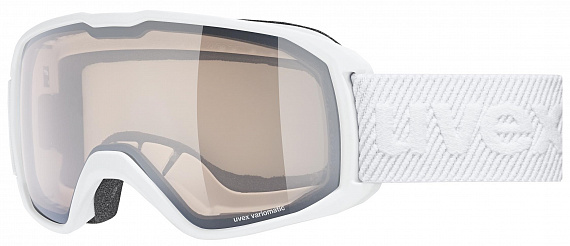 Горнолыжная маска Uvex Xcitd V White Matt/Silver - Фото 1 большая