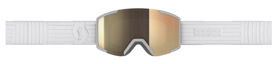 Горнолыжная маска Scott Shield LS White/Light Sensitive Bronze Chrome - Фото 2 большая