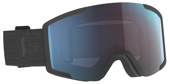Горнолыжная маска Scott Shield + extra lens Black/Enhancer Blue Chrome - Фото 1 большая