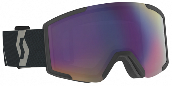 Горнолыжная маска Scott Shield + extra lens Black/Enhancer Teal Chrome - Фото 1 большая