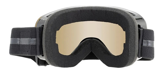 Горнолыжная маска Scout Derby Otg Shiny Black/Smoke And Yellow Lens - Фото 2 большая