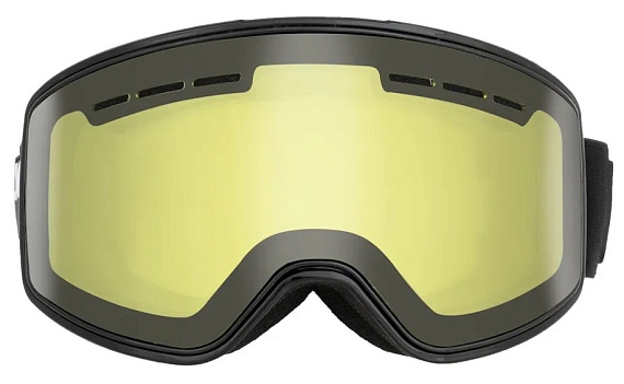 Горнолыжная маска Scout Course Otg Shiny Black/Yellow - Фото 2 большая
