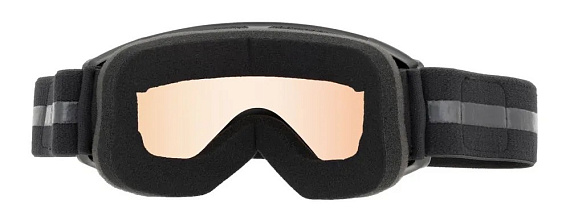 Горнолыжная маска детская Scout Trophy Shiny Black/Orange Lens With Mirror Coating - Фото 3 большая