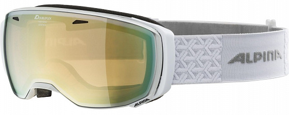 Горнолыжная маска Alpina Estetica MM HM Mandarin sph S2 Pearl/White - Фото 1 большая