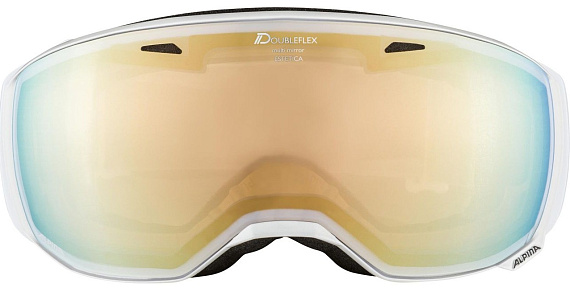 Горнолыжная маска Alpina Estetica MM HM Mandarin sph S2 Pearl/White - Фото 2 большая