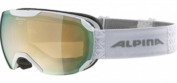 Горнолыжная маска Alpina Pheos S MM HM Mandarin sph. S2 White - Фото 1 большая