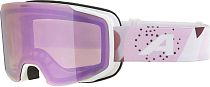 Горнолыжная маска женская Alpina Taos White-Rose Matt/Q-Lite Rose S2