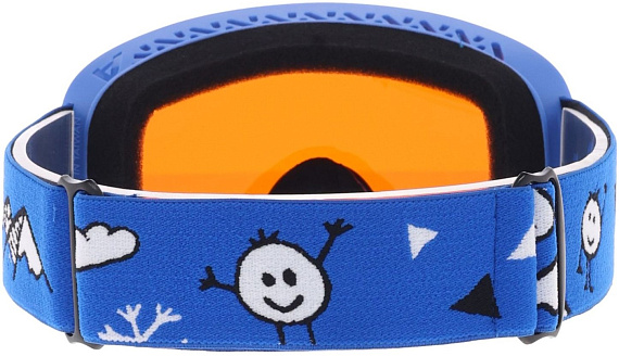 Горнолыжная маска детская Alpina Piney 2.0 Blue Matt/Orange S2 - Фото 4 большая