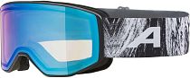 Горнолыжная маска Alpina Venet Black-Glacier Matt/Q-Lite Blue Mirror S1