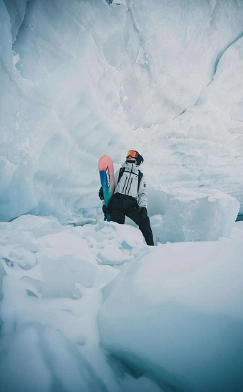 Горнолыжная маска Alpina Venet Black Matt/Q-Lite Red S2 - Фото 5 большая