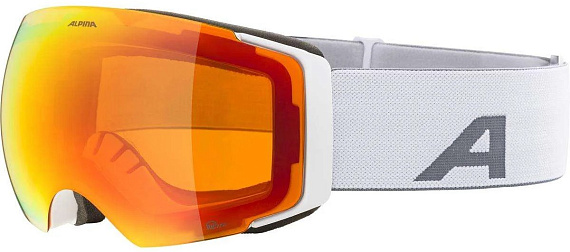 Горнолыжная маска Alpina Falera Mag White Matt/Q-Lite Red S2/Pink S1 - Фото 1 большая