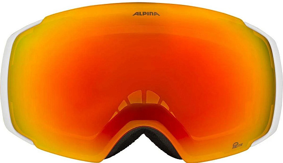 Горнолыжная маска Alpina Falera Mag White Matt/Q-Lite Red S2/Pink S1 - Фото 2 большая