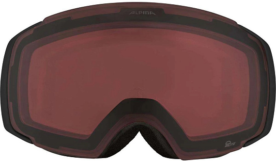 Горнолыжная маска Alpina Falera Mag Q-Lite Black Matt/Q-Lite Red S2/Pink S1 - Фото 3 большая