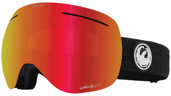 Горнолыжная маска Dragon X1  Split/LL Red Ion + LL Light Rose - Фото 1 большая