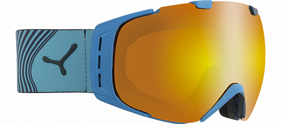 Горнолыжная маска Cebe Origins L Cyan Orange Flash Fire - Фото 1 большая