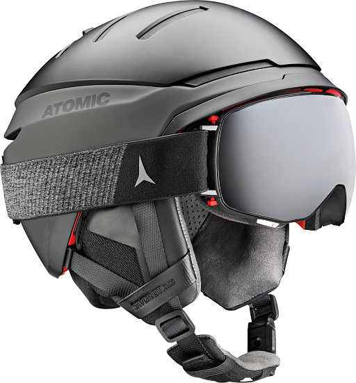 Горнолыжная маска Atomic Revent Q HD Black/
Silver - Фото 2 большая