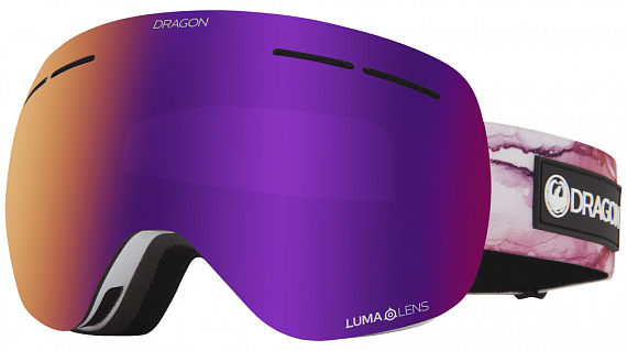 Горнолыжная маска Dragon X1S Merlot/LL Purple Ion+LL Light Rose - Фото 1 большая