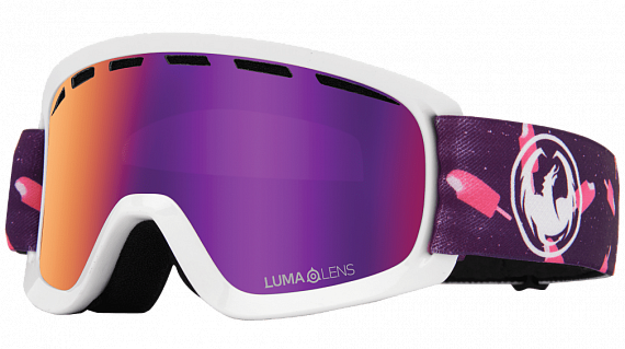 Горнолыжная маска Dragon LIL D Ion Pop Rocket/LL Purple Ion - Фото 1 большая