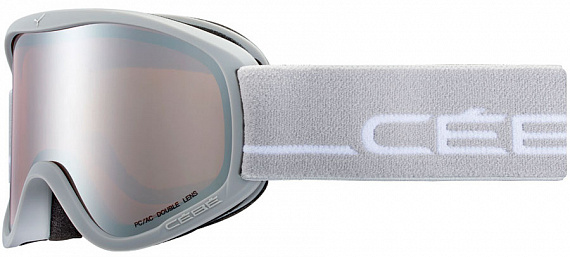Горнолыжная маска Cebe Striker M Mat Grey White Orange Flash Mirror - Фото 1 большая