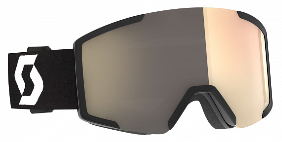 Горнолыжная маска Scott Shield LS Mineral Black/White/Light Sensitive Bronze Chrome - Фото 1 большая