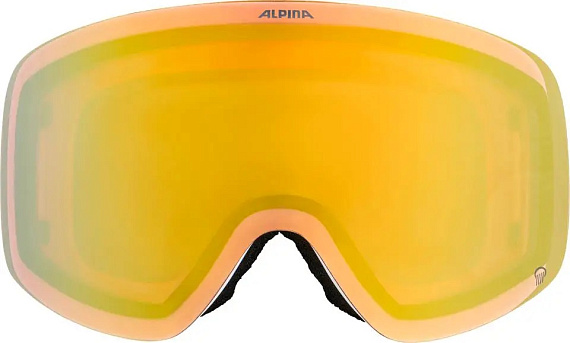 Горнолыжная маска Alpina Penken Q White-Gold Matt/Q Gold - Фото 3 большая