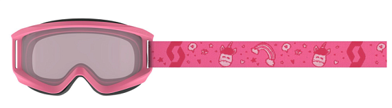 Горнолыжная маска детская Scott Agent Pink/White/Enhancer - Фото 3 большая