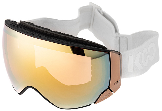 Горнолыжная маска KOO Enigma White/Pink Gold L.Pink Gold Mirror - Фото 1 большая