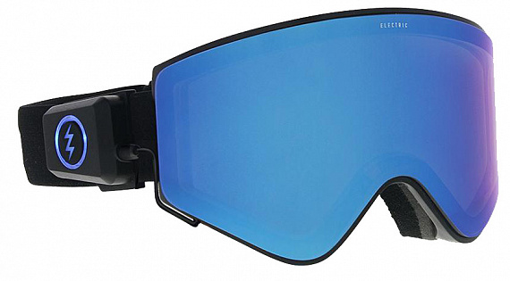 Горнолыжная маска Electric Electron Black/Blue Chrome - Фото 1 большая