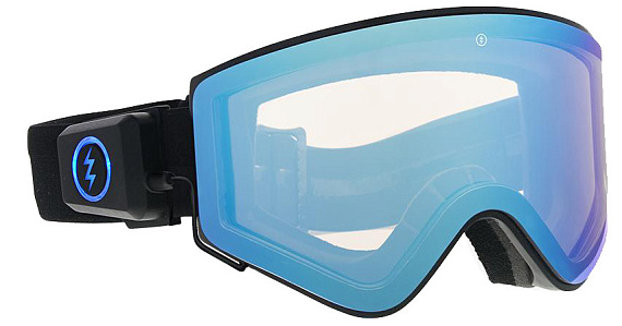 Горнолыжная маска Electric Electron Black/Blue Chrome - Фото 3 большая