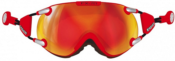 Горнолыжная маска Casco FX70 Carbonic Neon Orange - Фото 2 большая