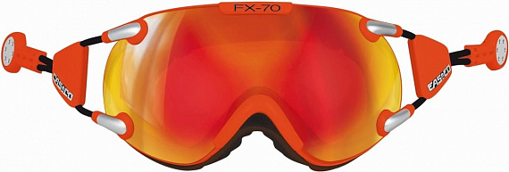 Горнолыжная маска Casco FX70 Carbonic Neon Orange - Фото 1 большая