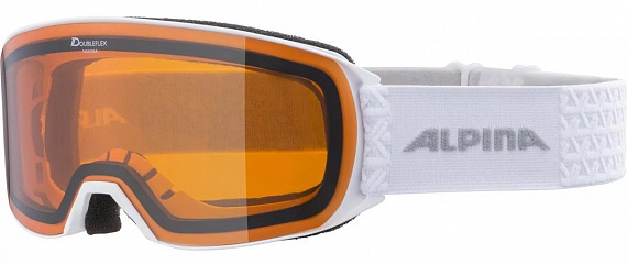 Горнолыжная маска Alpina Nakiska White Matt/Hicon - Фото 1 большая