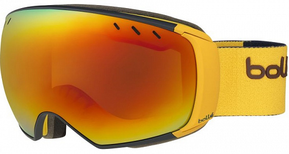 Горнолыжная маска Bolle Virtuose Matte Navy/Mustard Sunrise + Lemon Gun - Фото 1 большая