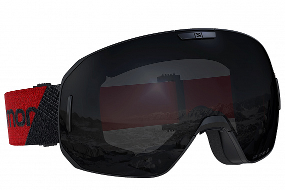 Горнолыжная маска Salomon S/Max Black-Red/Solar Black - Фото 1 большая